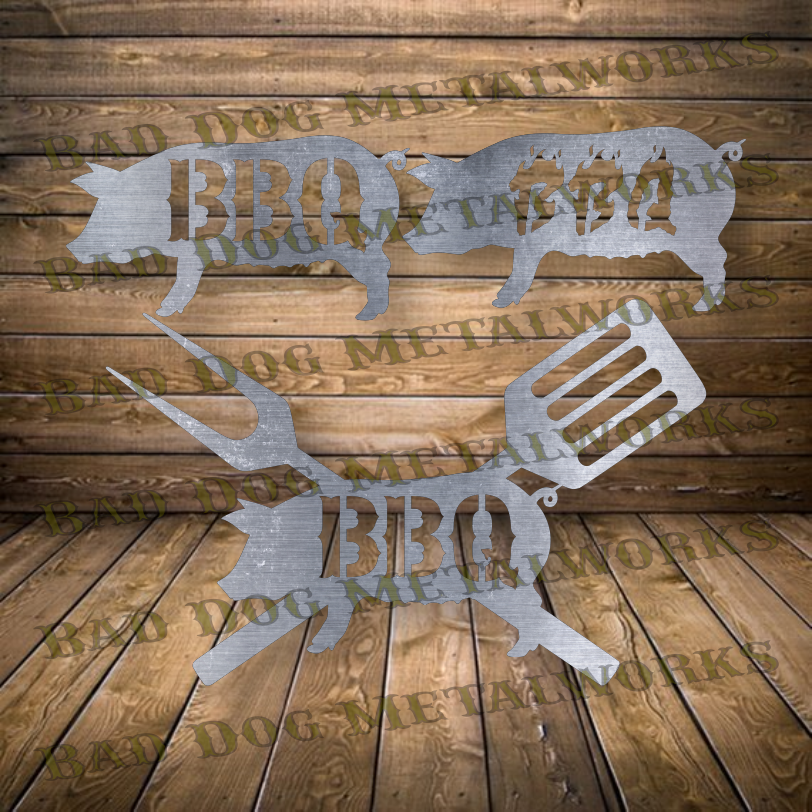 BBQ Pigs - Dxf and Svg