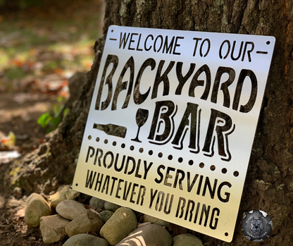 Welcome to Our Backyard Bar
