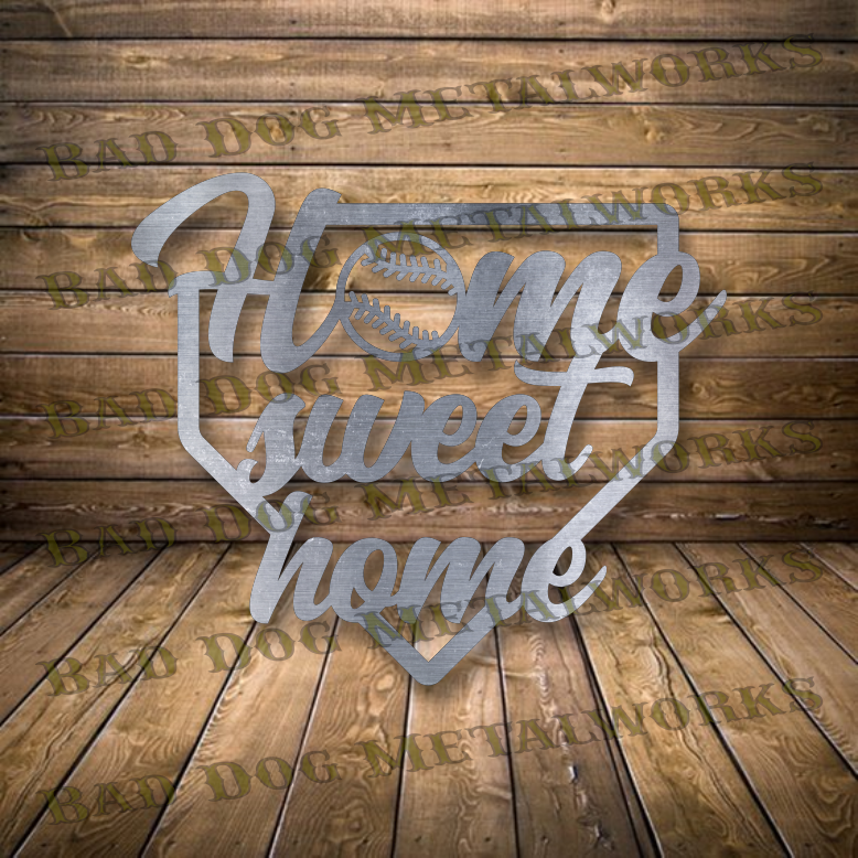 Baseball Home Sweet Home - Dxf and Svg