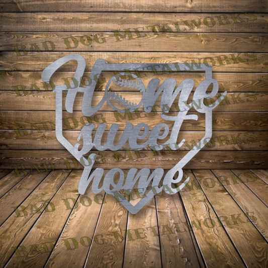 Baseball Home Sweet Home - Dxf and Svg