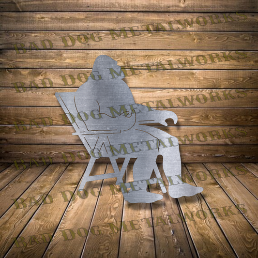 Lawn Chair Bigfoot - Svg and Dxf