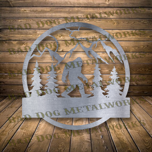 Bigfoot Monogram - Dxf and Svg