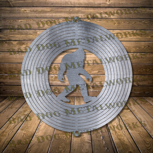 Bigfoot Wind Spinner - Svg and Dxf