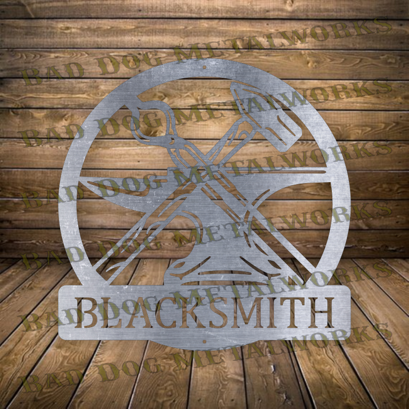 Blacksmith Monogram - Dxf and Svg – Bad Dog Metalworks