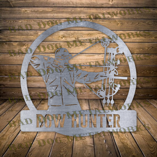 Bow Hunter Monogram - Dxf and Svg