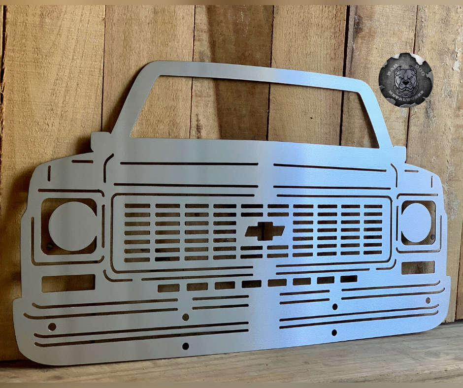 Chevy C10 Front End Metal Art