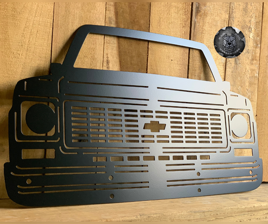 Chevy C10 Front End Metal Art