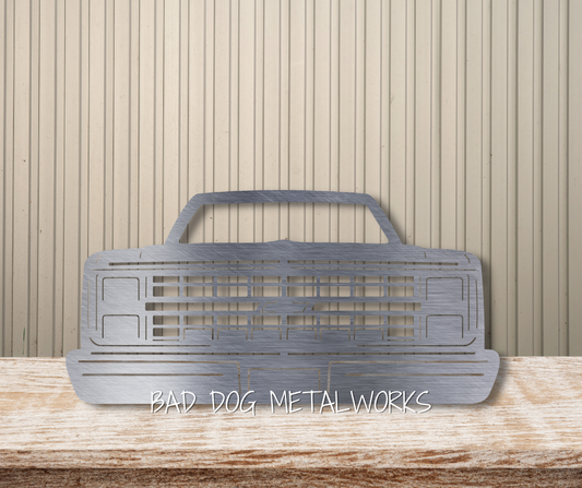 Chevy Silverado Front End Metal Art