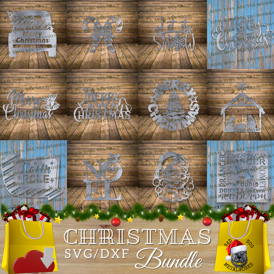 Christmas Bundle - Dxf and Svg