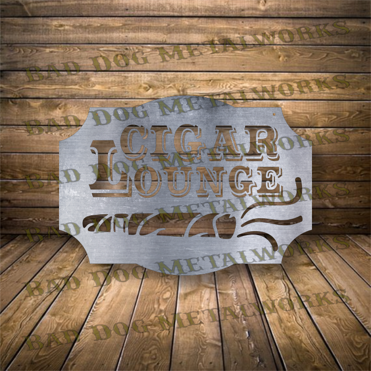 Vintage Cigar Lounge - Dxf and Svg