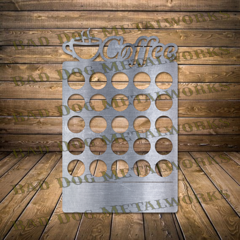 Coffee Bean DIY K-Cup Holder - Dxf and Svg