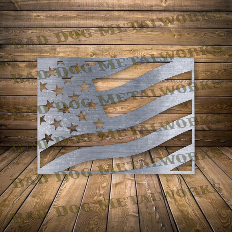 Colorado American Flag - Dxf and Svg