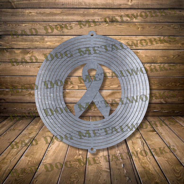 Cure Ribbon Wind Spinner - Svg and Dxf – Bad Dog Metalworks