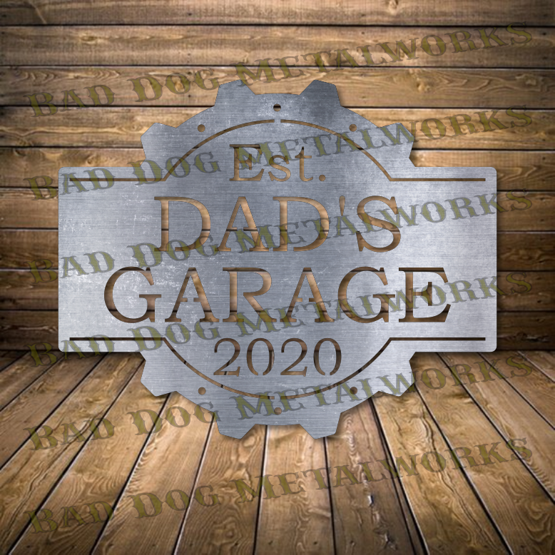 Steampunk Dad's Garage - Dxf and Svg