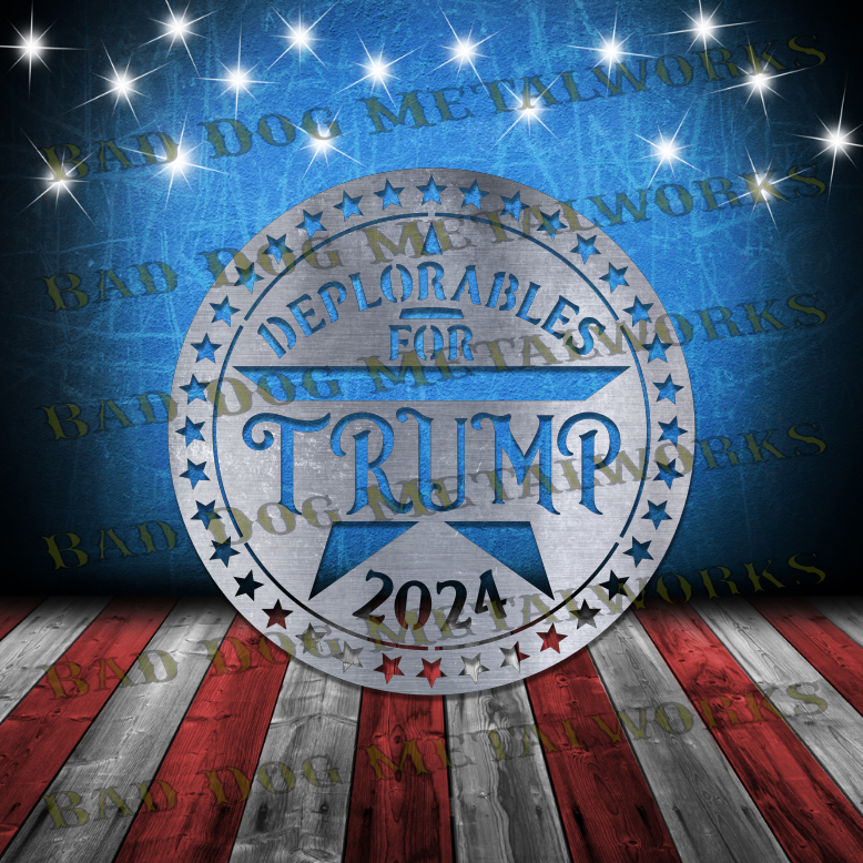 Deplorables for Trump 2024 - Dxf and Svg