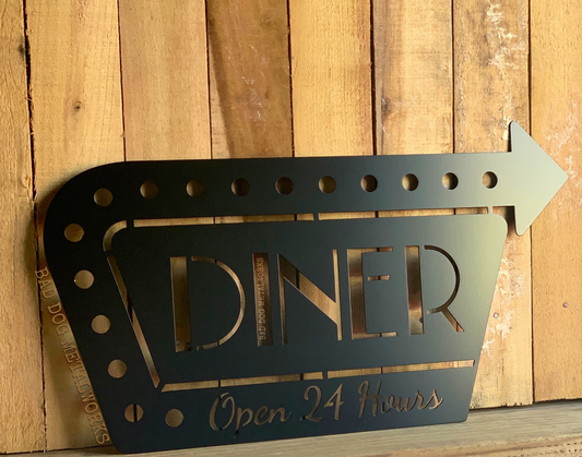 Retro Diner Open 24 Hours