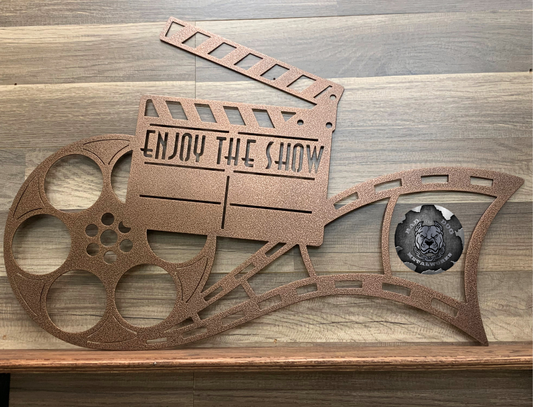 Enjoy the Show Clapboard and Film Reel