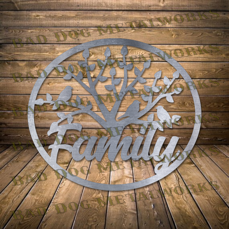 Framed Family Tree - Dxf and Svg