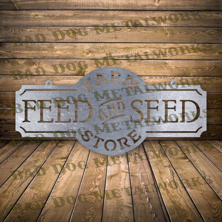 Feed and Seed Farm Store - Dxf and Svg