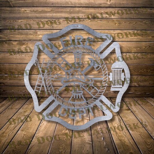 Fireman's Maltese Cross - Dxf and Svg