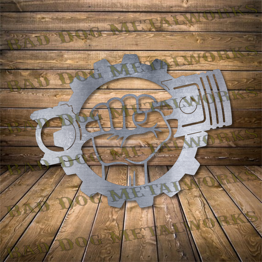 Fist and Piston - Dxf and Svg