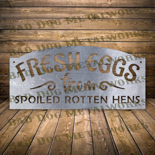 Fresh Eggs from Spoiled Rotten Hens - Dxf and Svg