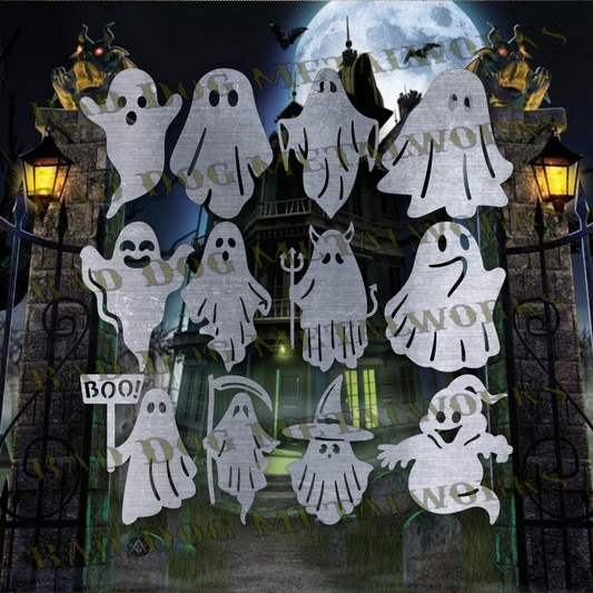 Halloween Ghosts - Dxf and Svg