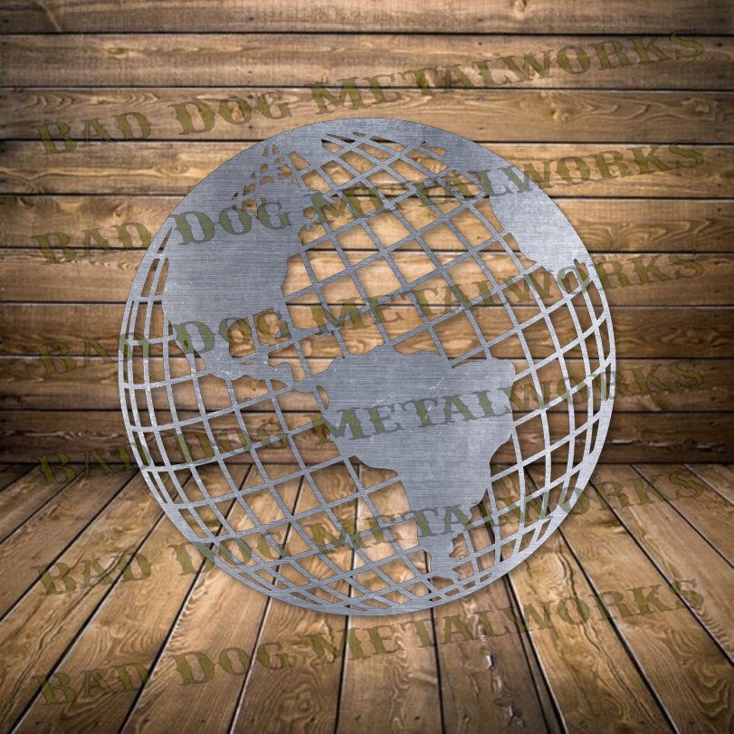 World Globe - Dxf and Svg