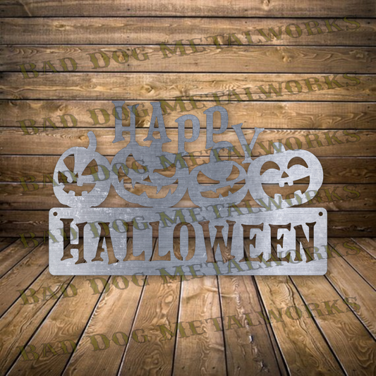 Happy Halloween Pumpkins - Dxf and Svg