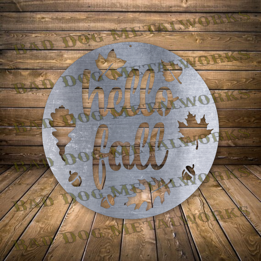 Hello Fall - Dxf and Svg