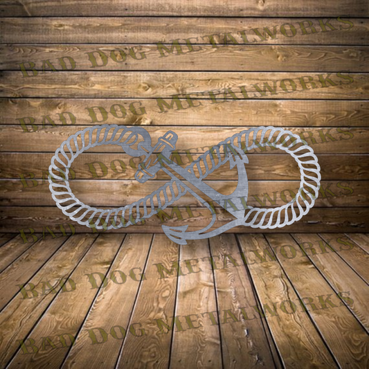 Infinity Rope and Anchor - Dxf and Svg