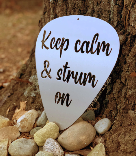 Keep Calm & Strum On Guitar Pick