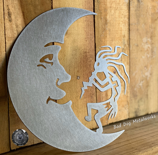 Kokopelli and Moon