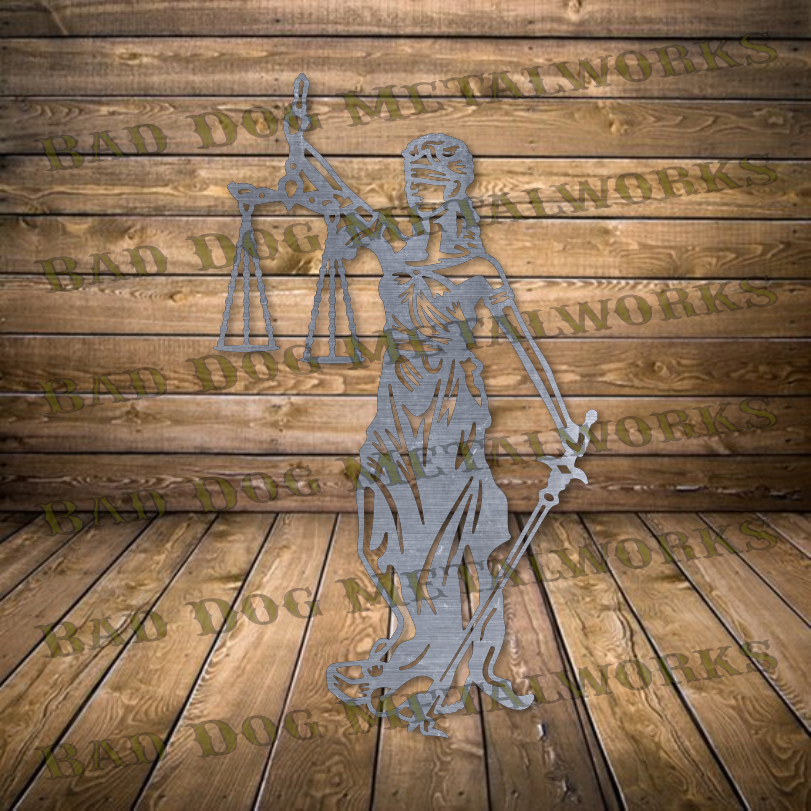 Lady Justice - Dxf and Svg