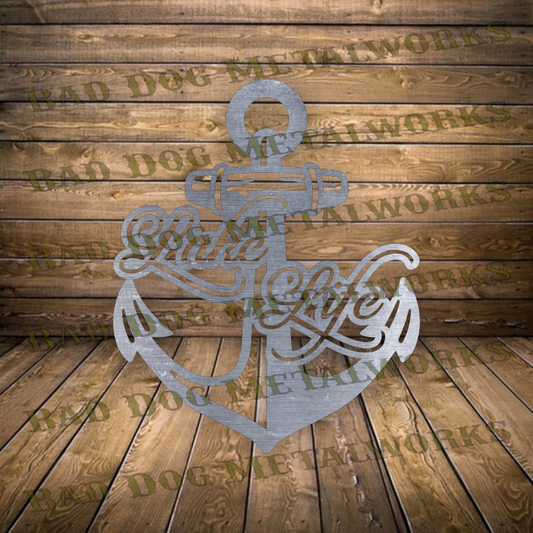 Lake Life Anchor - Dxf and Svg