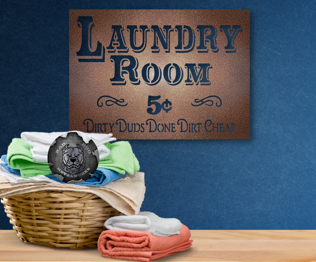 vintage laundry room signs