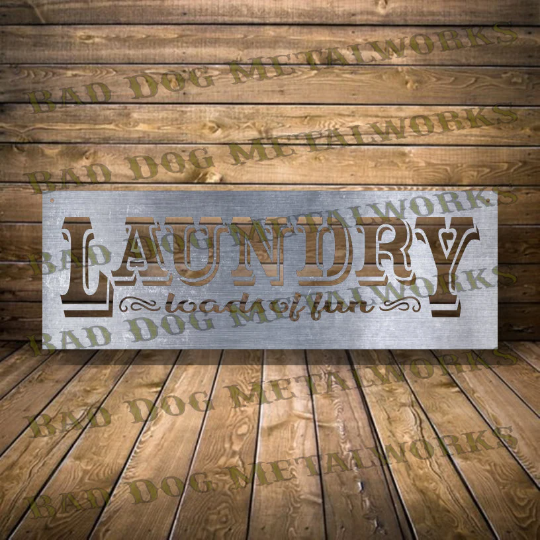 Laundry Room Loads of Fun - Dxf and Svg