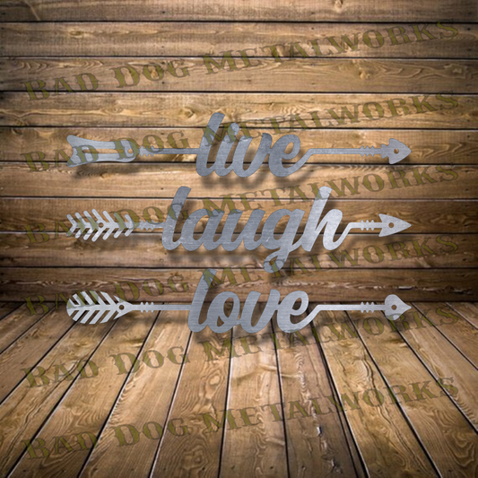 Live, Laugh, Love Arrows - Dxf and Svg