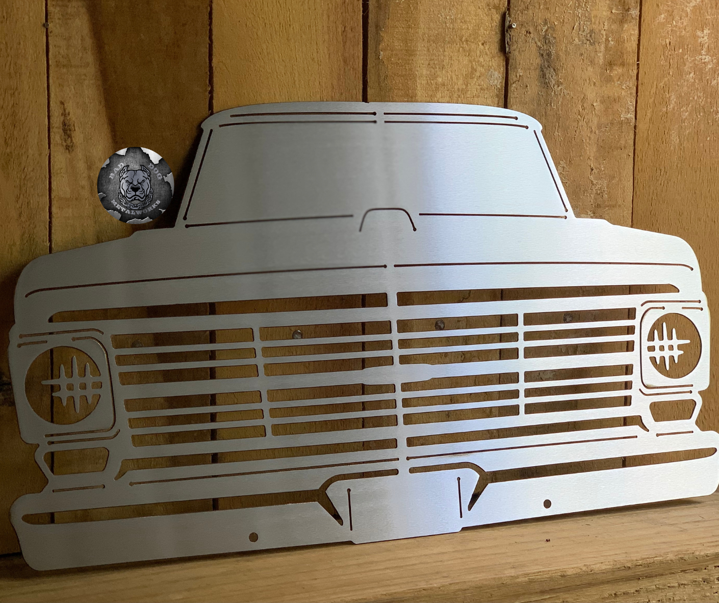 1969 Ford Pickup Truck Front End Metal Art