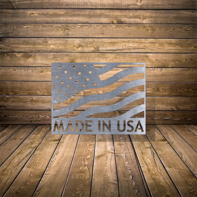Made in USA Flag - Dxf and Svg