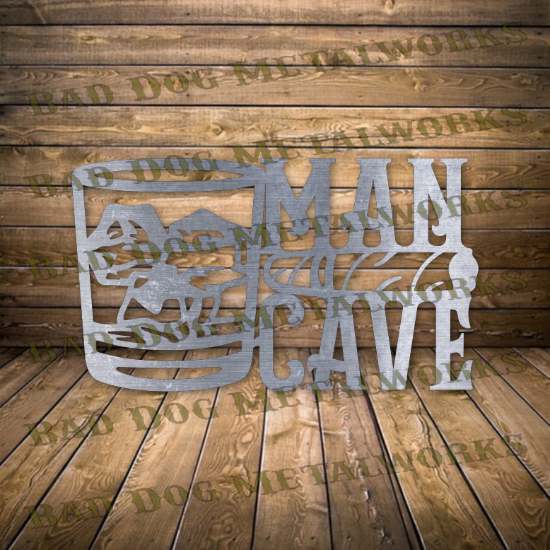 Man Cave Bourbon and Cigar - Dxf and Svg