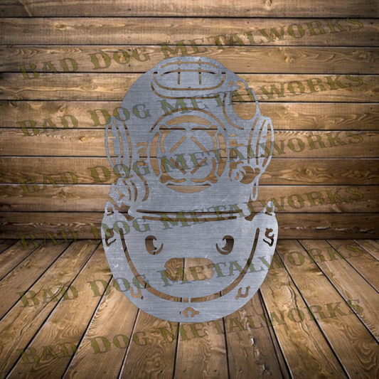 Mark V Diving Helmet - Dxf and Svg