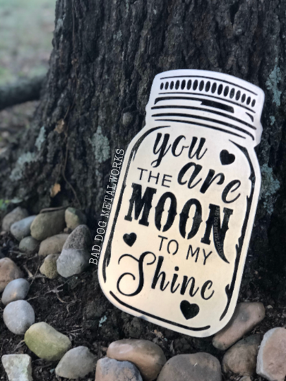 You Are the Moon to My Shine Mason Jar