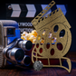Movie Time Clapboard and Film Reels