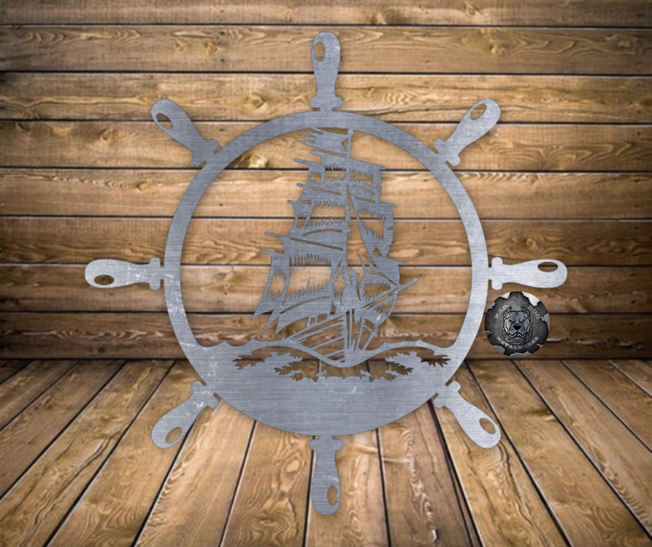 Pirate Ship and Wheel