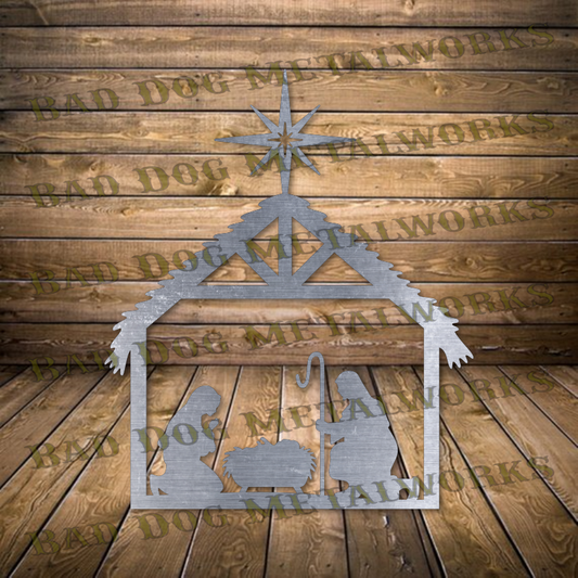 Nativity Scene - Dxf and Svg