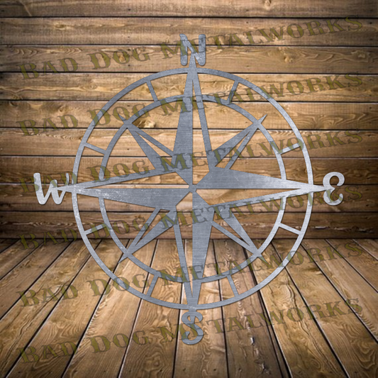 Nautical Compass - Dxf and Svg