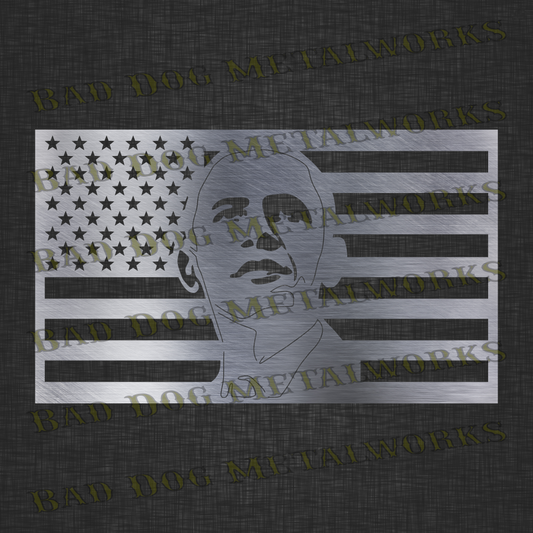 Barack Obama American Flag - Dxf and Svg