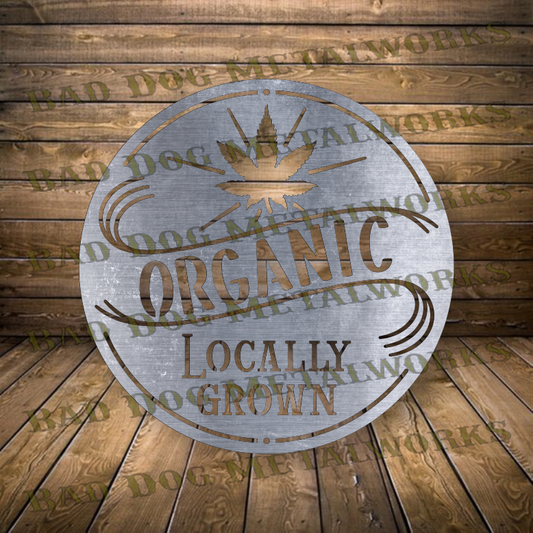 Organic Locally Grown Marijuana - Dxf and Svg