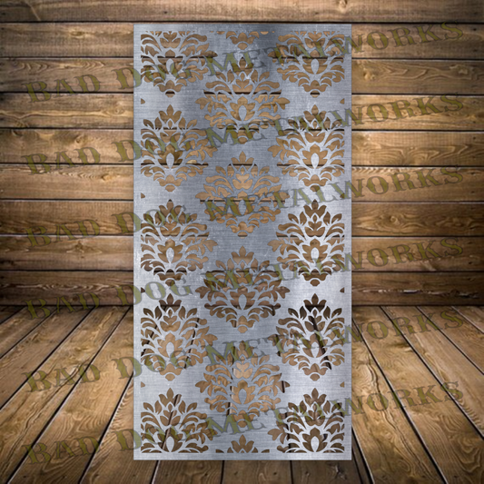 Damask Panel - Dxf and Svg